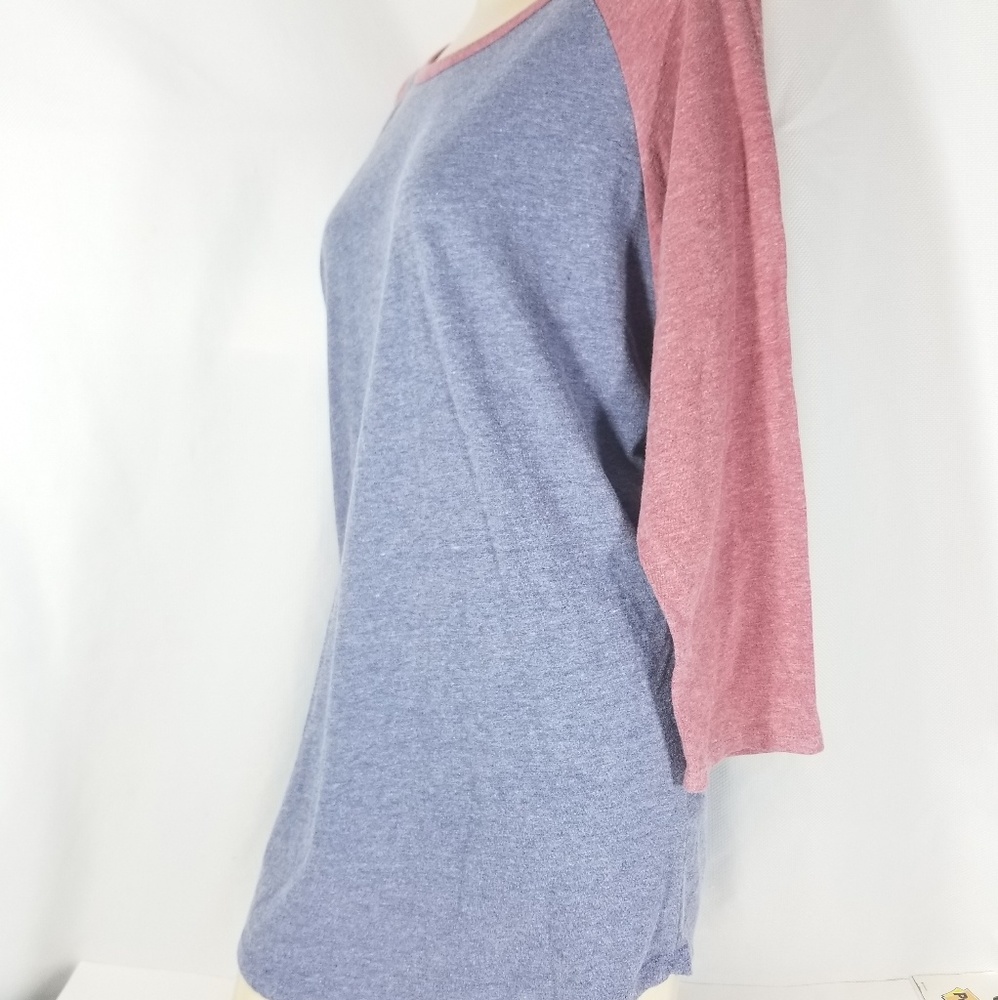 💮SOLD💮 LuLaRoe Red & Blue Baseball Shirt Top Med